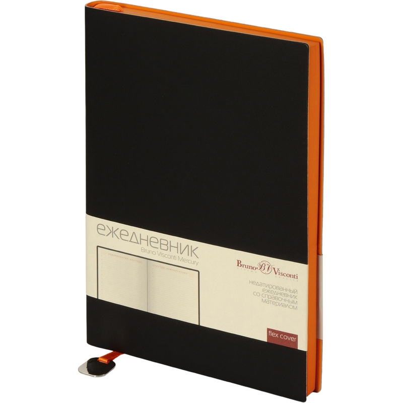 Изображение товара Ежедневник Bruno Visconti Mercury недатированный A5 136 листов черный