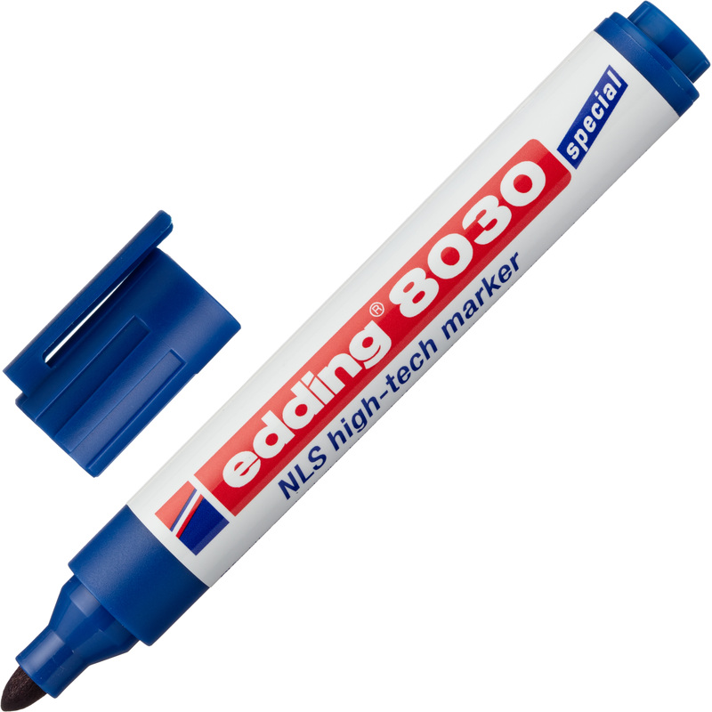 Изображение товара Промышленный перманентный маркер Edding E-8030/3 синий 1.5-3 мм