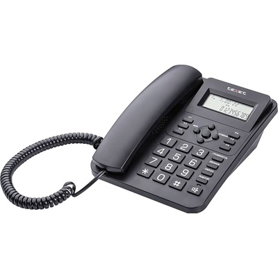 Телефон проводной teXet TX-264 черный (127218) – купить по выгодной цене в интернет-магазине | 1899010