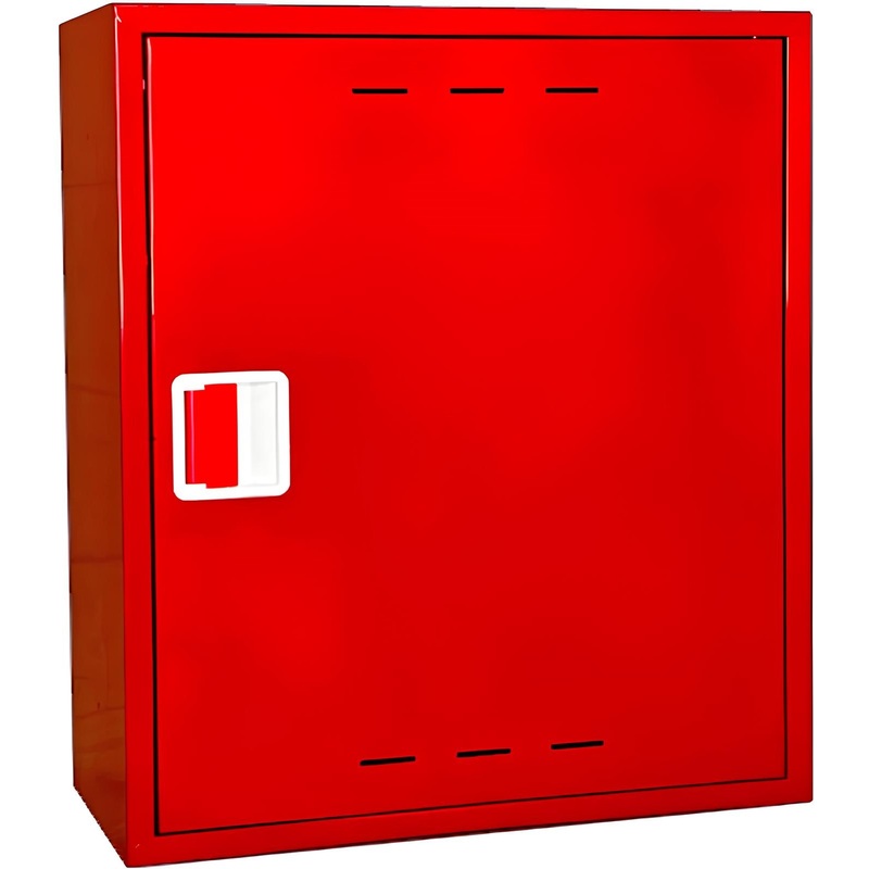 Изображение товара Пожарный шкаф настенный ШПК-310НЗК из металла красного цвета для хранения противопожарного оборудов