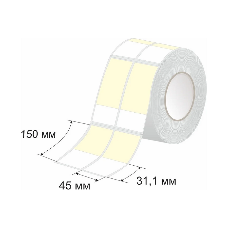 Изображение товара Этикетки для печати 45x31.1 мм самоклеющиеся 500 шт Sofmix