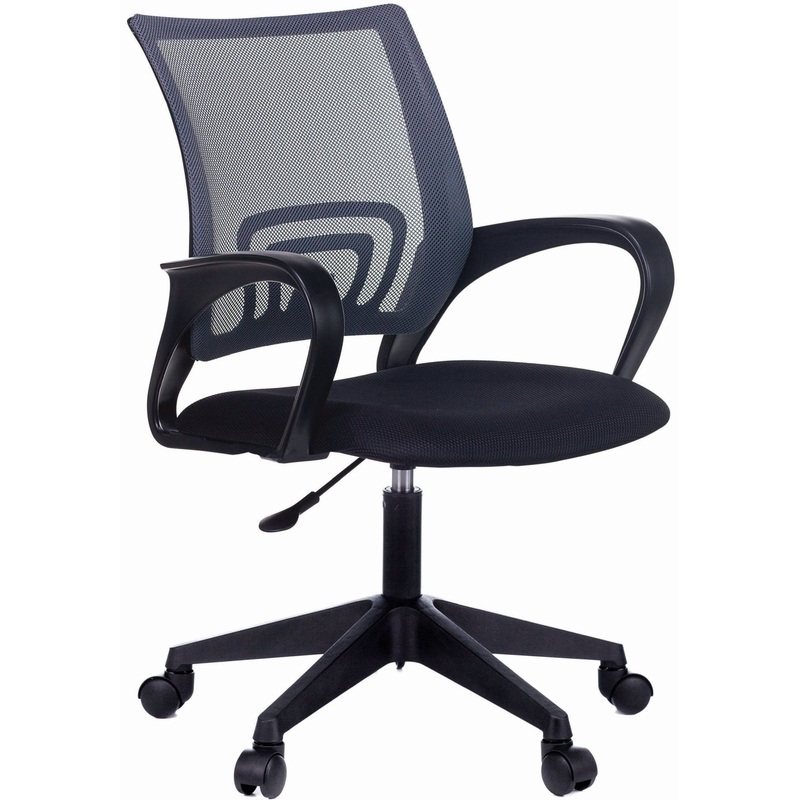 Изображение товара Уценка. Кресло офисное Easy Chair 396 LT серое/черное (сетка/ткань, пластик). уц_меб