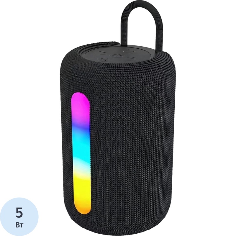 Изображение товара Портативная Bluetooth акустическая система Pero WS03 черная с подсветкой