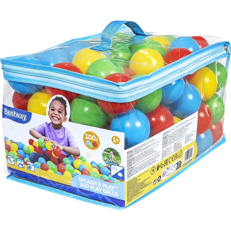 Изображение товара Шарики для игр Bestway 100шт 6,5см
