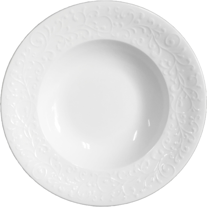 Изображение товара Тарелка суповая Tudor England Joyce фарфор 22 см белая для ресторана и дома