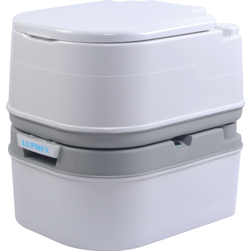 Изображение товара Биотуалет Lupmex 79002 переносной с индикатором объем 24/20 л белый серый