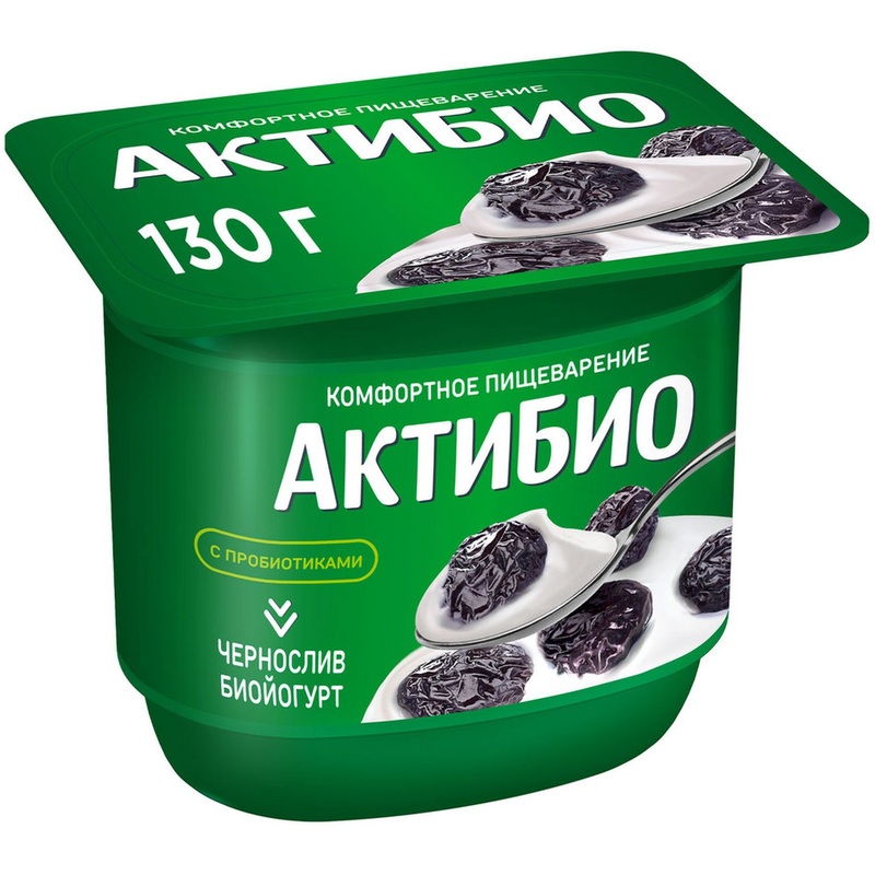 Изображение товара Йогурт АктиБио с черносливом 2.9% 130 г