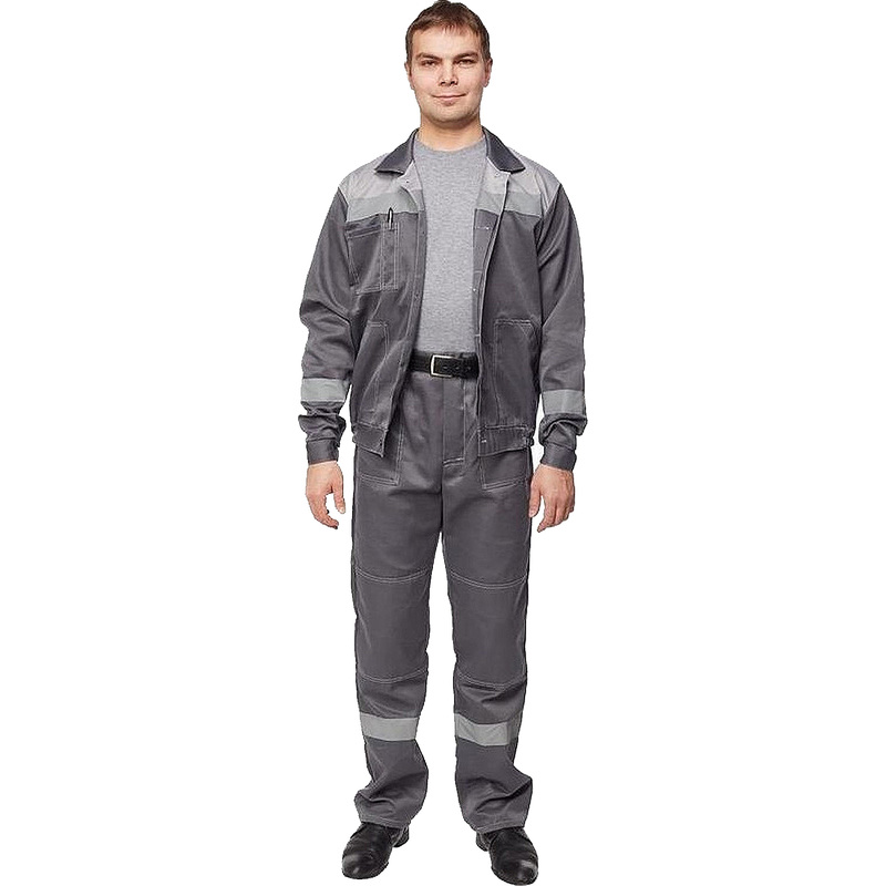 Изображение товара Рабочий летний мужской костюм Л22-КБР со световозвращающими элементами и водоотталкивающей тканью