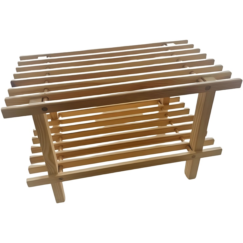 Изображение товара Обувница из массива дерева 470х260х300 мм натуральный цвет