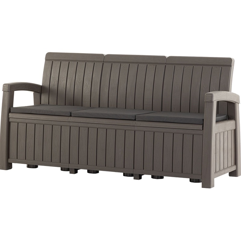 Изображение товара Диван садовый Helex Positano мокко 1792х658х898 мм современный дизайн