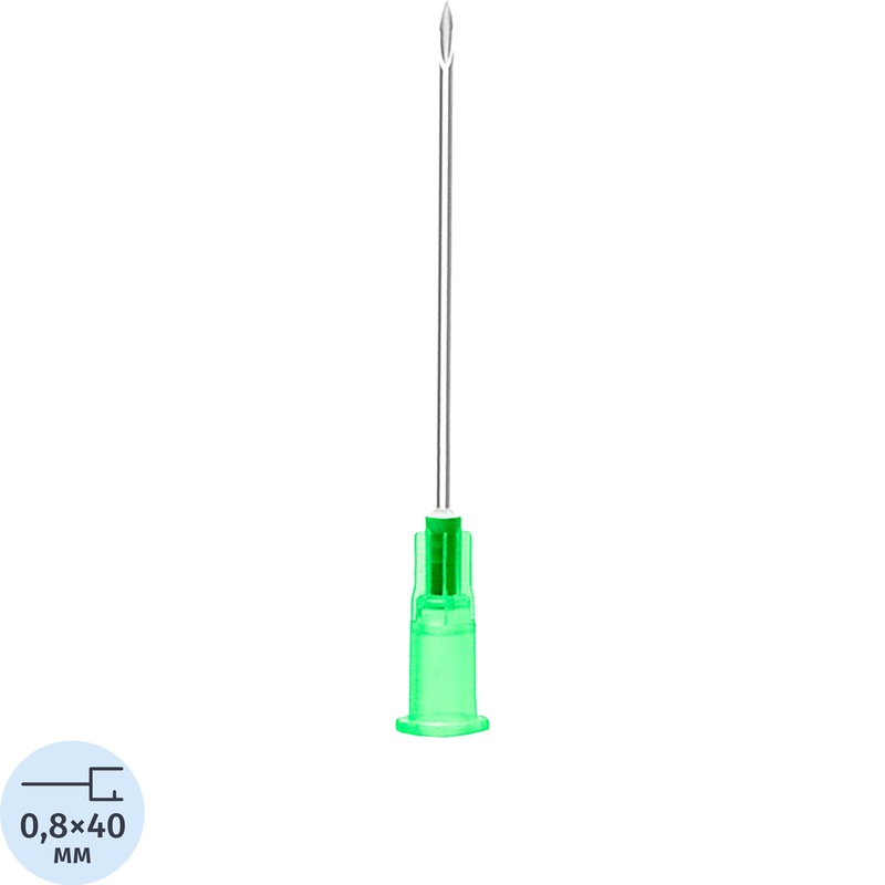 Изображение товара Игла инъекционная SFM 21G 0.8x40 мм ультразвуковая заточка лур для медицинских процедур