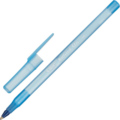 Ручка шариковая неавтоматическая Bic Round Stic синяя (толщина линии 0.32 мм) – купить по выгодной цене в интернет-магазине | 440317