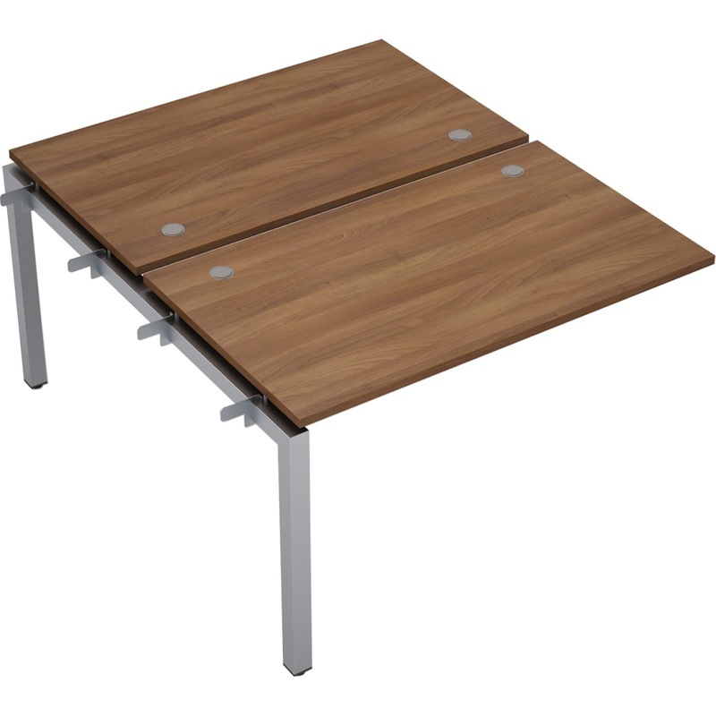 Изображение товара Рабочая станция Avance 6МБС.5278 двухместная стеклянная с металлическим каркасом