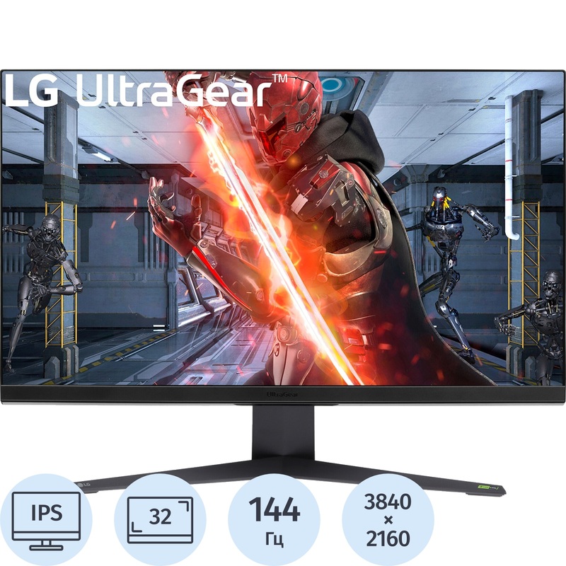 Изображение товара Монитор 32 LG 32GR93U-B.ARUZ 4K с IPS и G-Sync