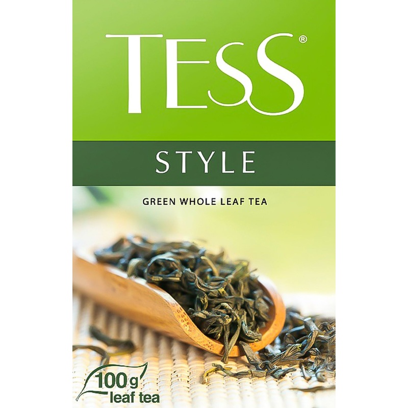 Изображение товара Зеленый листовой чай Tess Style 100 г - натуральный и ароматный напиток для настоящих ценителей
