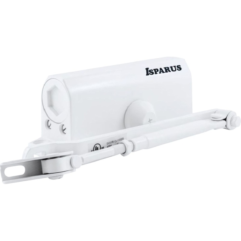Изображение товара Дверной доводчик Isparus ISP 410 до 60 кг белый
