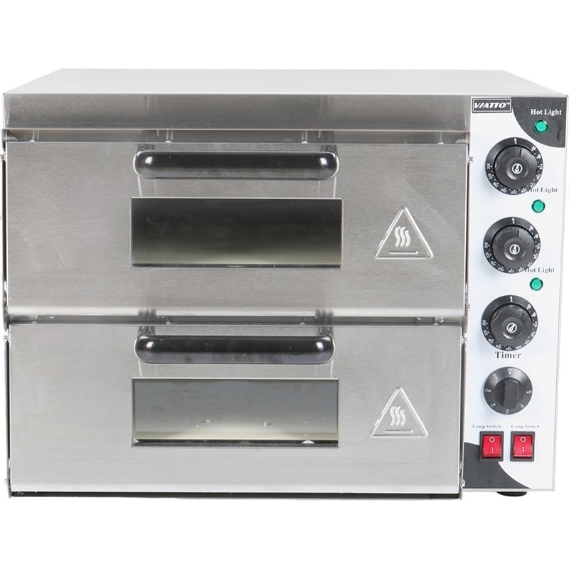 Изображение товара Печь для пиццы подовая Viatto VA-PO2ST с 2 ярусами и подсветкой
