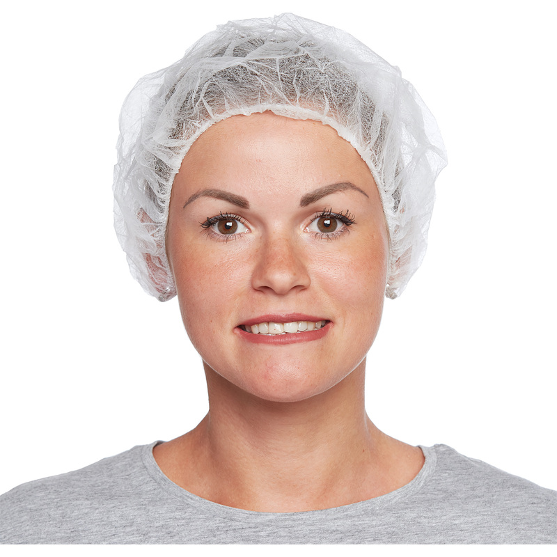 Изображение товара Шапочка одноразовая берет нестерильная белая Klever (100 штук в упаковке)