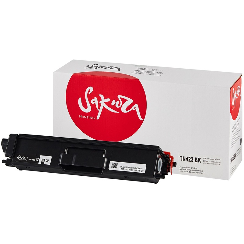 Изображение товара Лазерный картридж Sakura TN-423BK для Brother высокое качество ресурса