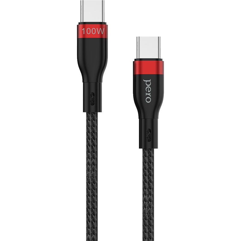 Изображение товара Кабель Pero DC-10 PD USB Type-C 1.5 м 100 Вт для зарядки и передачи данных