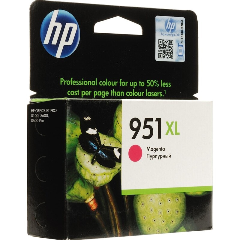 Изображение товара Картридж струйный HP 951XL CN047AE пурпурный оригинальный повышенной емкости уценка