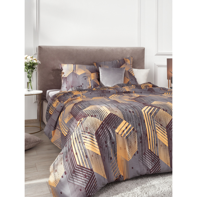 Изображение товара Комплект постельного белья Guten Morgen The theorem 2-спальное с европростынёй поплин 70x70 см