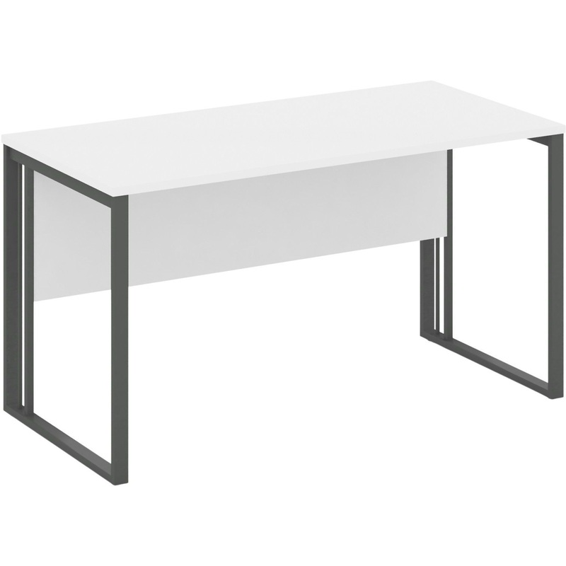 Изображение товара Стол прямой Riva КМС.СП-3 (белый/антрацит, 1380х670х750 мм)