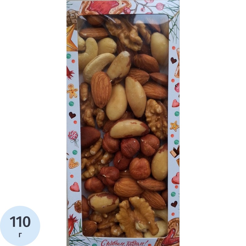 Изображение товара Смесь орехов Зелёная улица IQ 110 г - полезный подарок