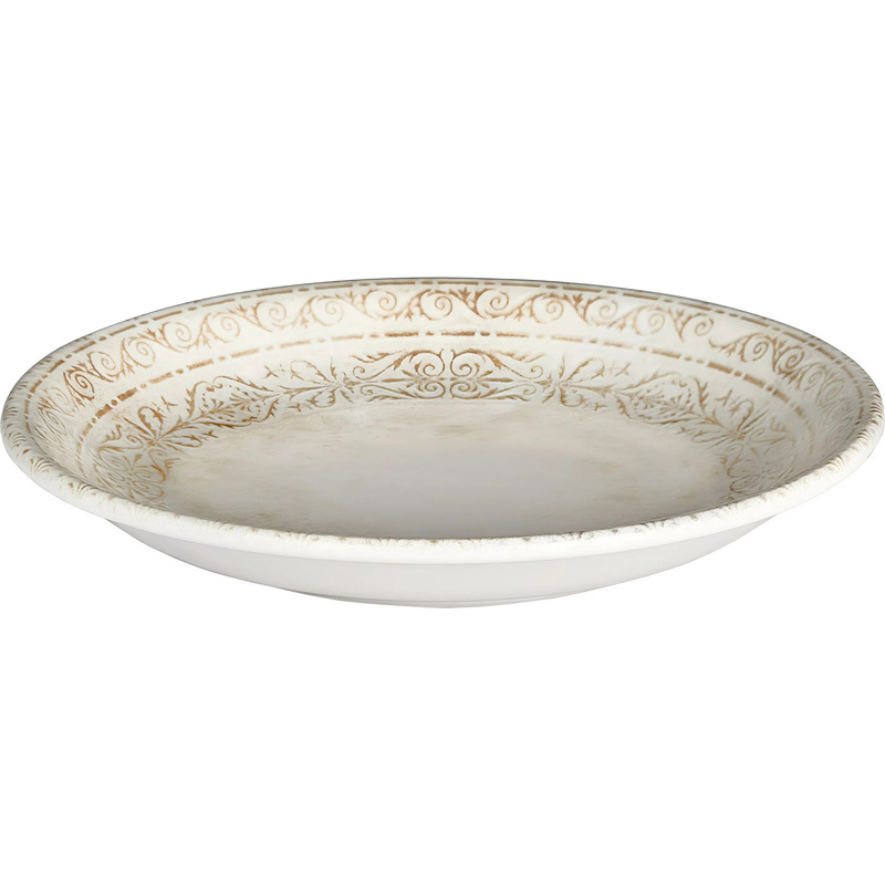 Изображение товара Фарфоровый салатник By Bone Antico 21 см 430 мл белый коричневый упаковка 6 штук