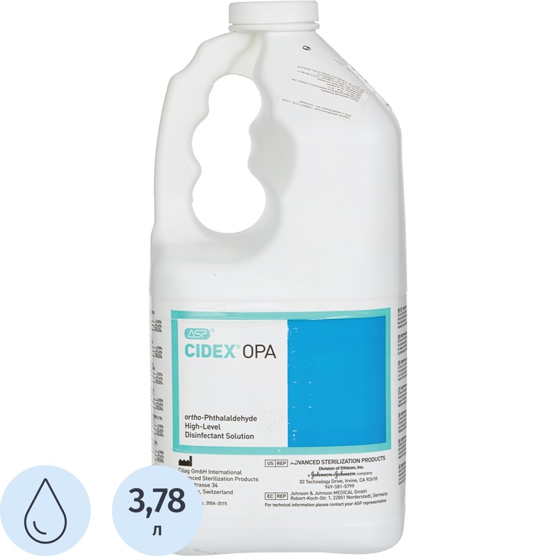 Изображение товара Дезинфицирующее средство Сайдекс ОПА 3.78 л готовый раствор для медицинских объектов