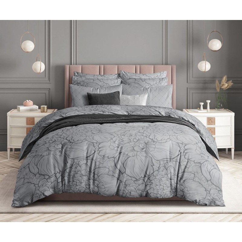 Изображение товара Комплект постельного белья Guten Morgen Twilight peonies 2-спальное из бязи Россия