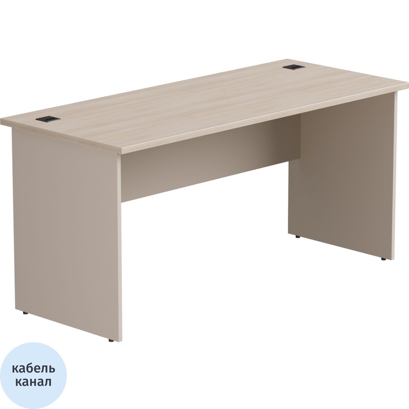 Изображение товара Стол прямой EVO 254S012DY/GU кашемир/дуб соната 1580х670х755 мм