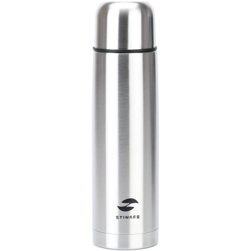 Изображение товара Термос Stinger 1 литр серебристый для горячих и холодных напитков