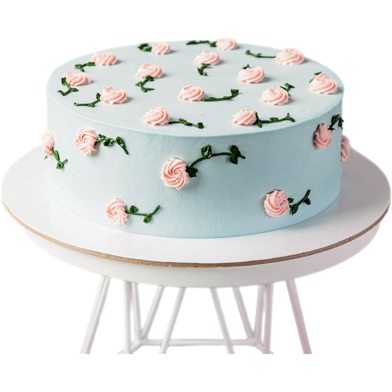 Изображение товара Торт Цветочная поляна с манго-клубникой 2 кг натуральный свежий десерт