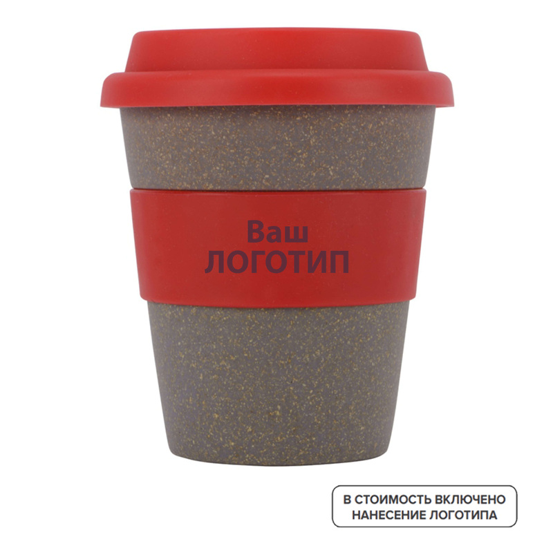 Изображение товара Экологический стакан из бамбука и полипропилена с брендированием 350 мл