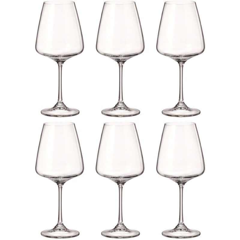 Изображение товара Набор бокалов для вина Crystal Bohemia Corvus стеклянные 570 мл (6 штук в упаковке)