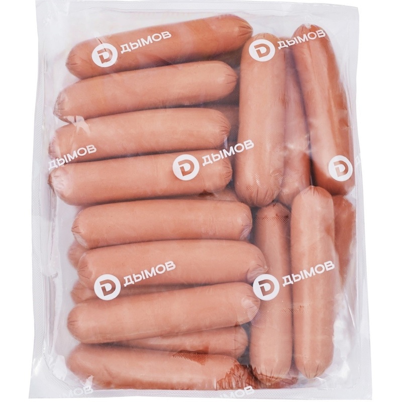 Изображение товара Сосиски Дымов из курицы 1.6 кг натуральные свежие в вакуумной упаковке