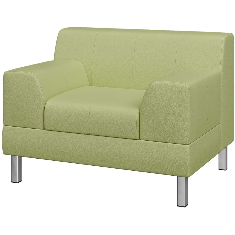 Изображение товара Кресло Flagman салатовое из искусственной кожи для организации и учреждений