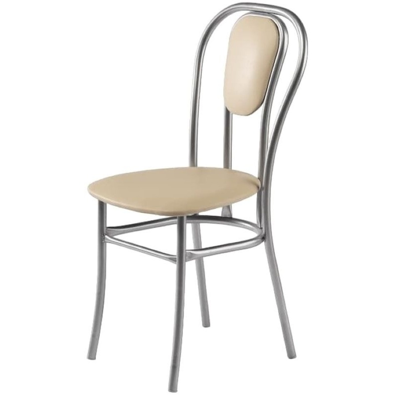 Изображение товара Уценка. Стул обеденный Венский ВИК кофе с молоком (искусственная кожа, металл)