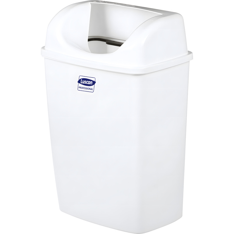 Изображение товара Ведро мусорное подвесное Luscan Professional 23 л пластик белое (54x35x24 см)