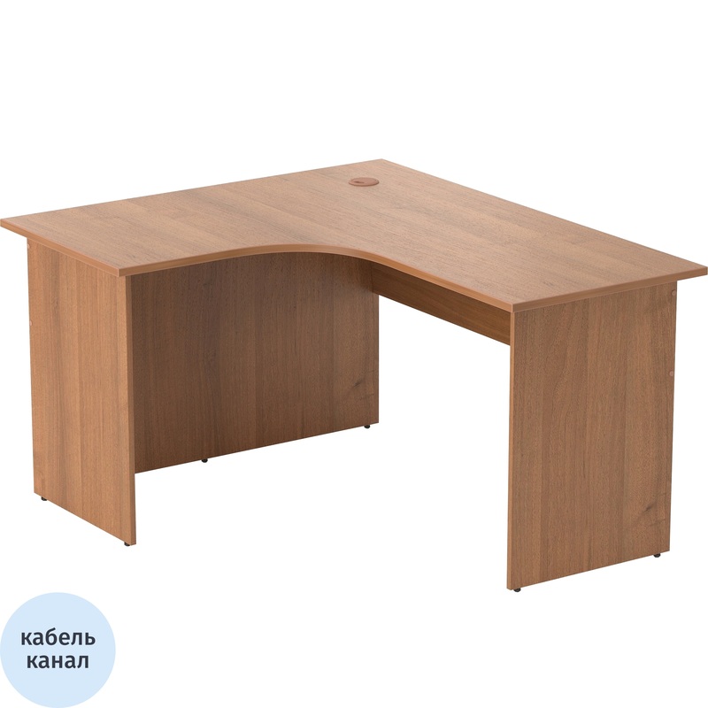 Изображение товара Эргономичный офисный левый стол Easy to lead Easy One LT 22/16 орех венге