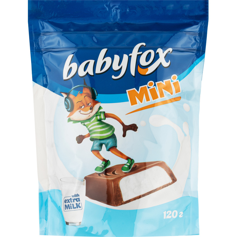 Изображение товара Конфеты шоколадные Babyfox с молочной начинкой 120 г в удобной упаковке