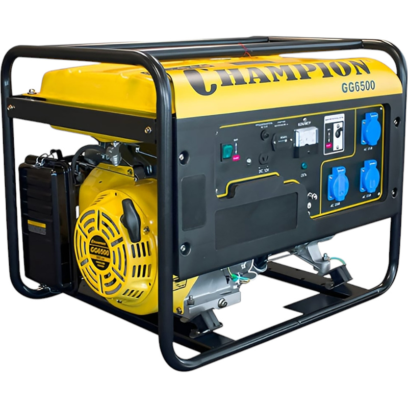 Изображение товара Генератор бензиновый Champion GG6500 5.5 кВт для автономного электроснабжения
