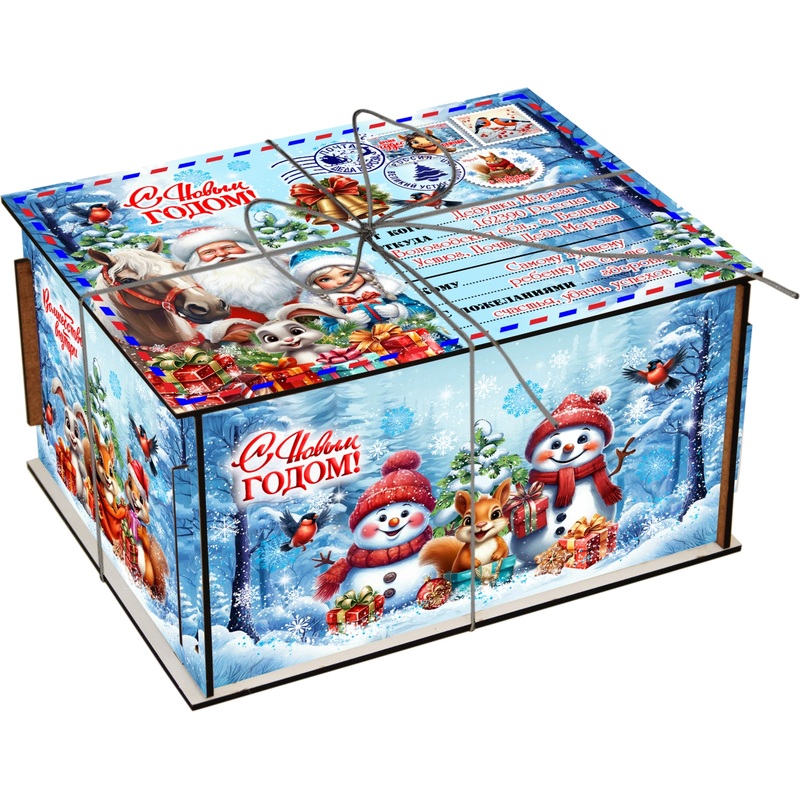 Изображение товара Новогодний сладкий подарок РОКО Лесная посылка 1000 г