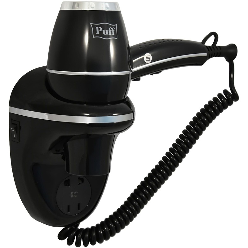 Изображение товара Фен Puff-1800ВlB черный с насадкой и функцией холодного воздуха
