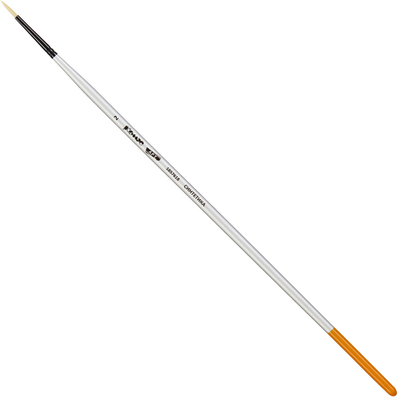 Изображение товара Кисть Комус Арт плоская синтетика №2 для художников