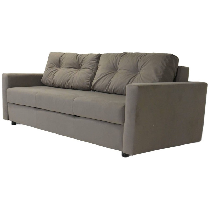 Изображение товара Диван-кровать трёхместный Рестен РС-1 бежевый ткань с механизмом еврокнижка