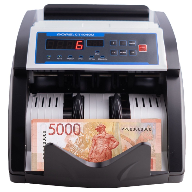 Изображение товара Счетчик банкнот Dors CT1040U с детекциями и дисплеем для офиса