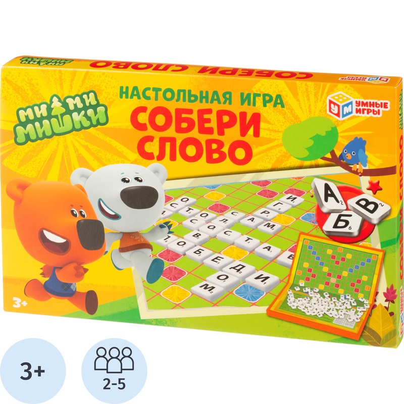 Изображение товара Настольная игра Умные игры Собери слово Ми-ми-мишки