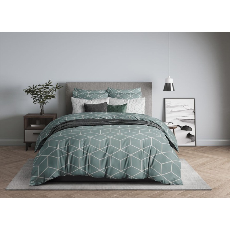 Изображение товара Комплект постельного белья Guten Morgen Lounge green евро бязь 70x70 см